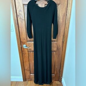 BCBGMaxAzria Classic Black backless dress
